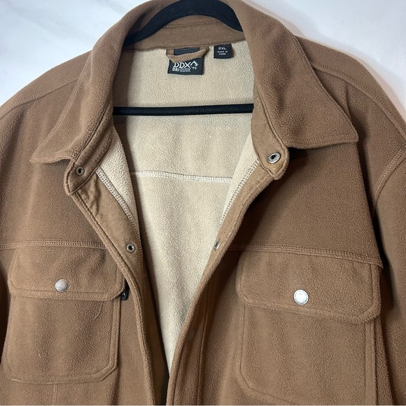 DDX DriDuck Brown Lightweight Shirt Jacket with Collar Size XXL - Picture 3 of 6